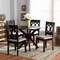 Baxton Studio Sanne Grey Upholstered and Dark Brown Finished Wood 5-Piece Dining Set 172-9400-10892 - alternate 8